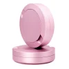Rosa snusdosor i aluminium som kan designas själv för gravyr på lock och baksida undersida
